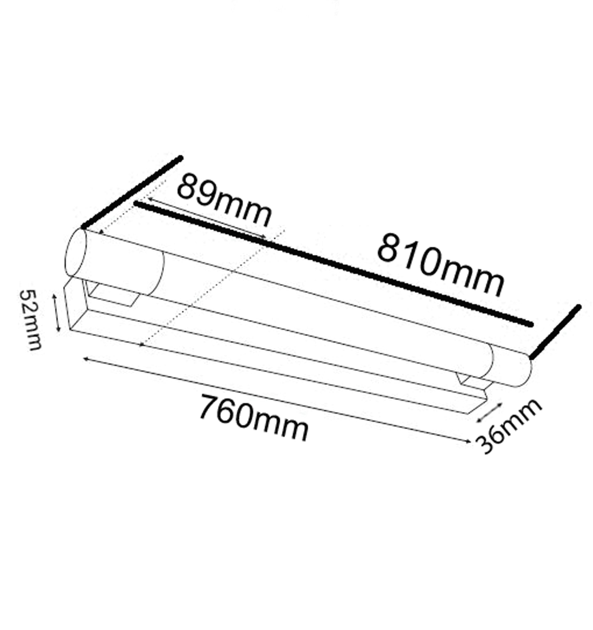 VANITY: LED Interior Chrome Frosted Acrylic Diffuser Wall Lights