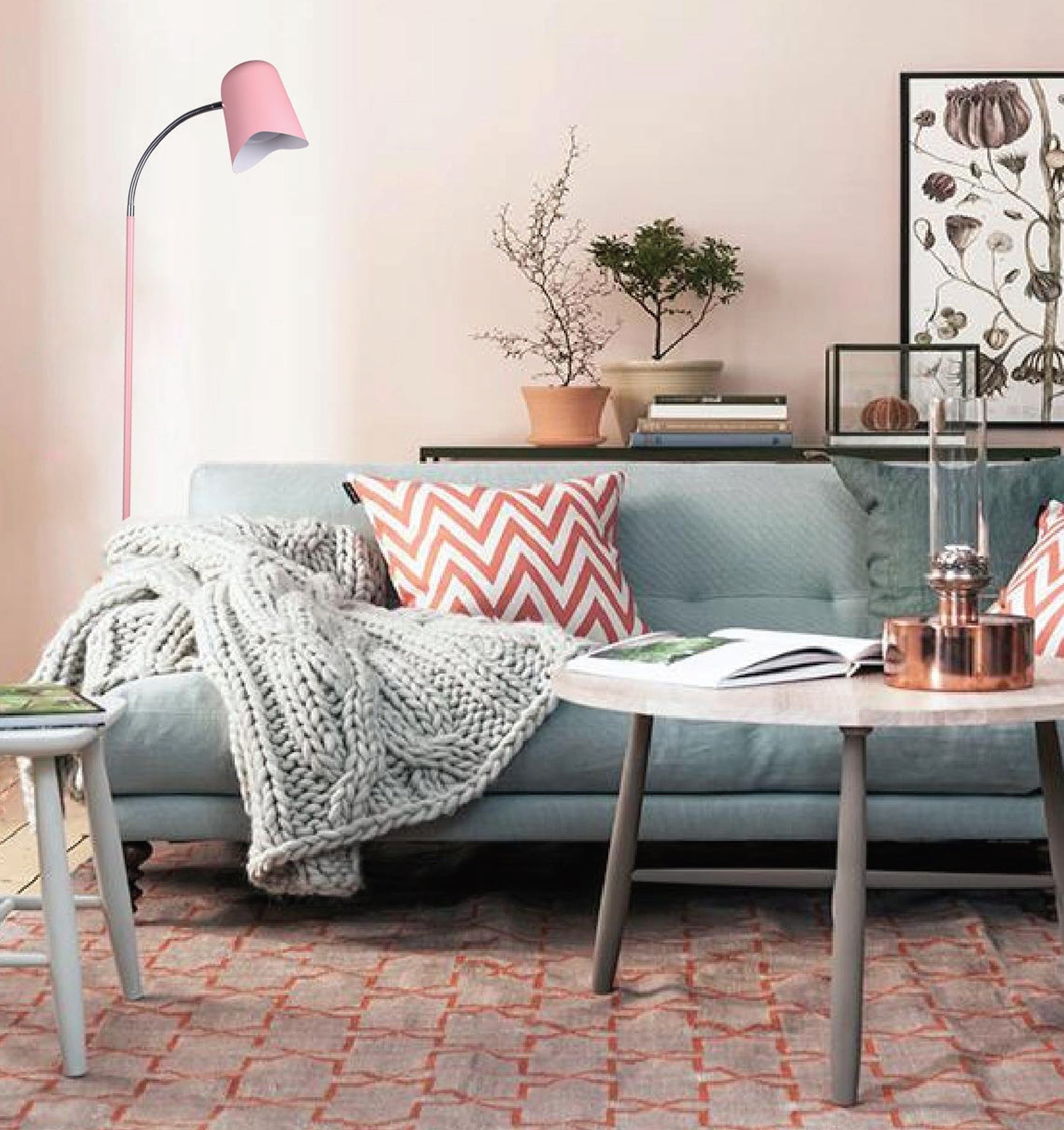 PASTEL: Scandinavian Iron Slim Floor Lamps