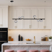 ELSON 6 LIGHT PENDANT BLACK