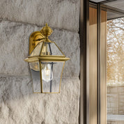 RYE 20 SOLID BRASS EXTERIOR WALL LIGHT