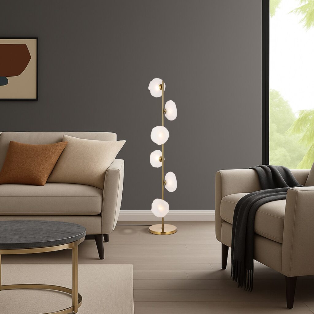 ZECCA 6 LIGHT FLOOR LAMP