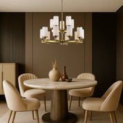 AHERN 15 LIGHTS PENDANT SOLID BRASS