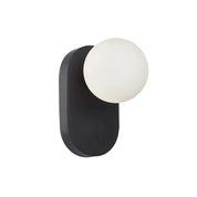 CLA BALLE Interior Round Opal Diffuser with Oblong Base Wall Lights