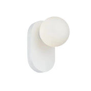 CLA BALLE Interior Round Opal Diffuser with Oblong Base Wall Lights