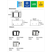 Domini 3-in-1 Bathroom Heater with Exhaust Fan and CCT LED Light