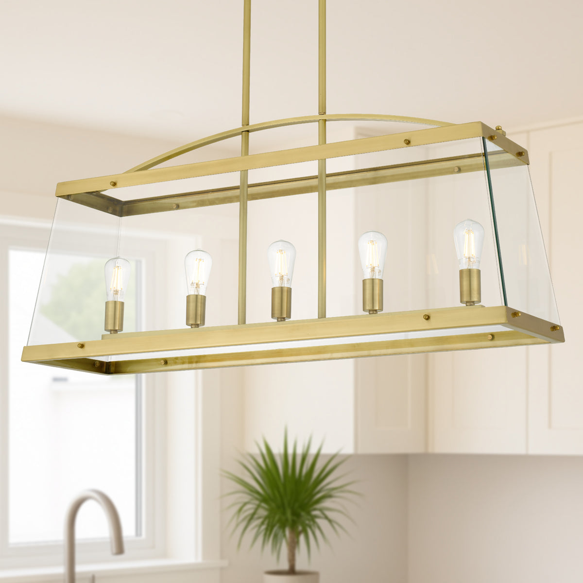 COLAIR 5 LIGHTS SOLID BRASS