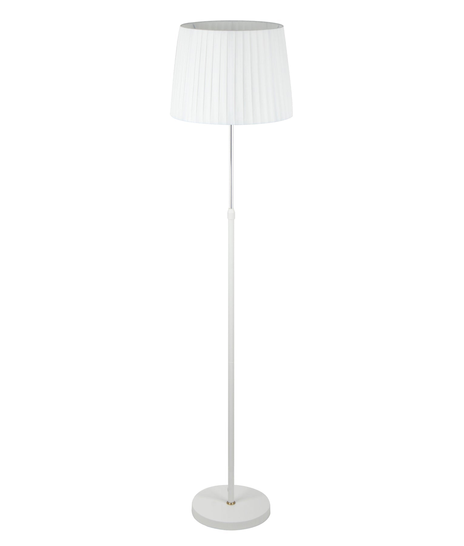 CRECER: Interior Slanted Pleated Shade Height Adjustable Floor Lamps