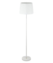 CRECER: Interior Slanted Pleated Shade Height Adjustable Floor Lamps