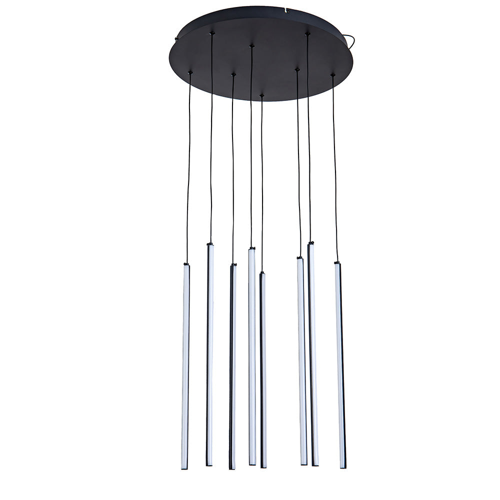 Centric 8LT CCT LED Tube Drop Pendant