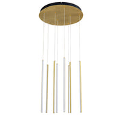 Centric 8LT CCT LED Tube Drop Pendant