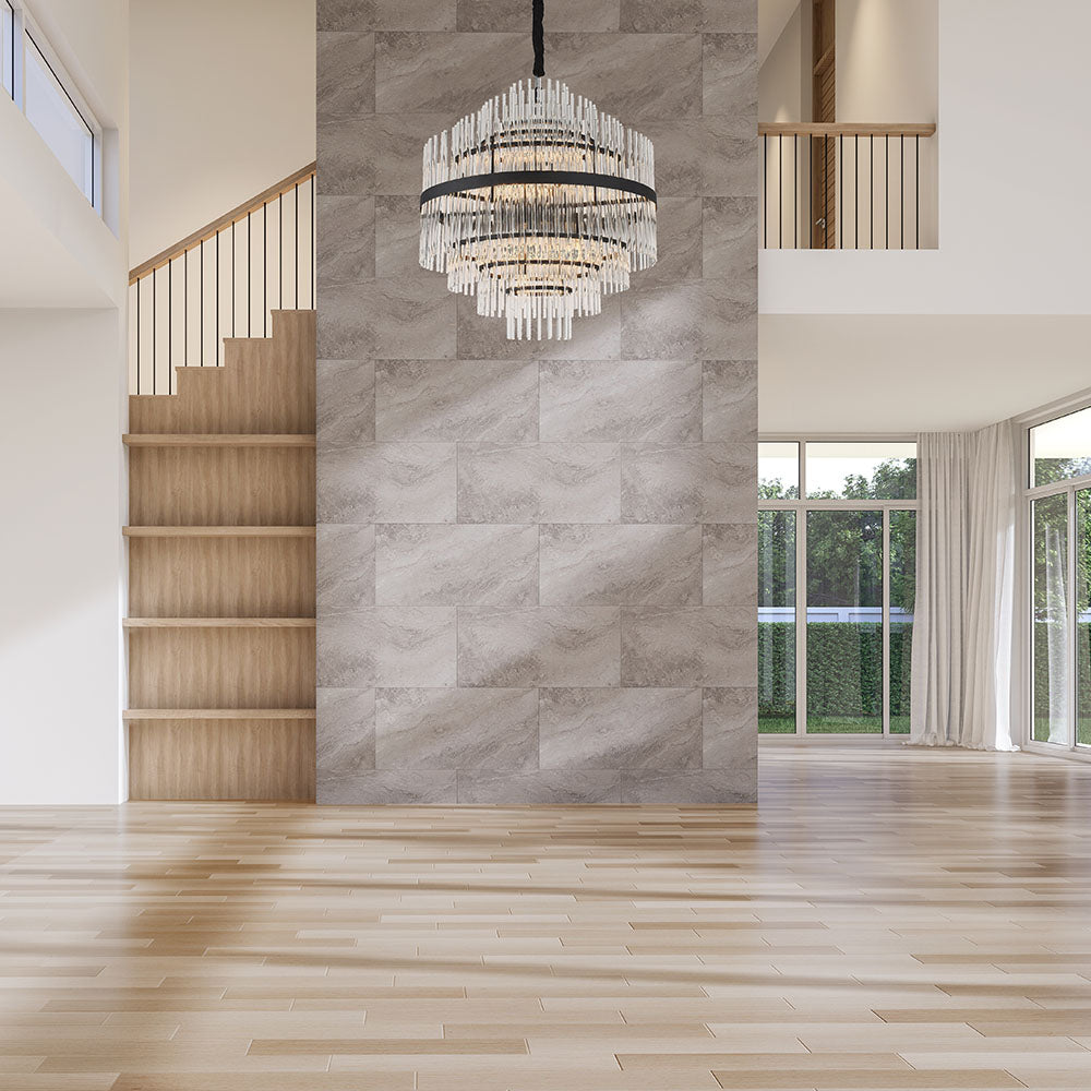 Chloe Crystal Rod Tiered Pendant