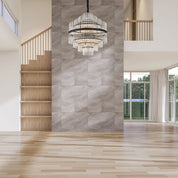 Chloe Crystal Rod Tiered Pendant