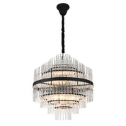 Chloe Crystal Rod Tiered Pendant