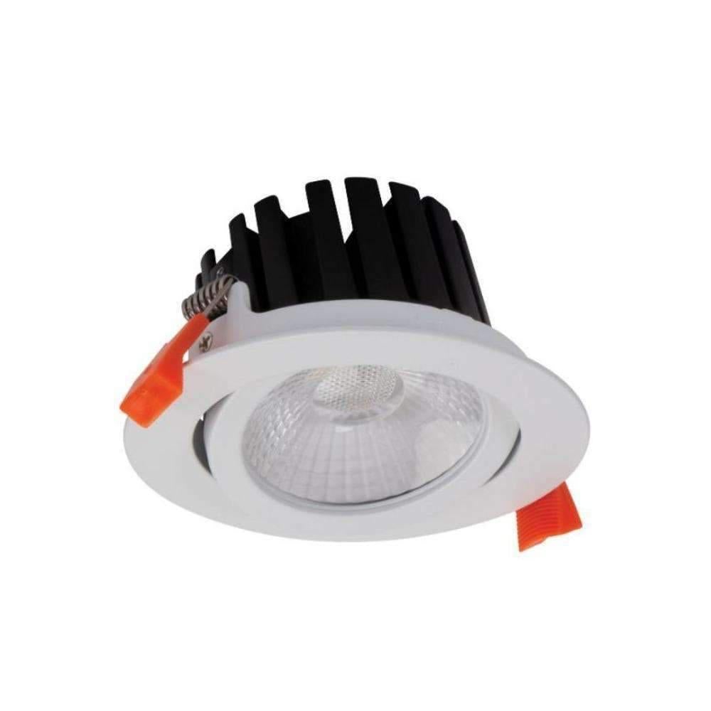 Domus AQUA-13-TILT-DALI - Tricolour DALI Dimmable Round 13W LED Tiltable Downlight IP65-Domus Lighting-Ozlighting.com.au