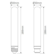 Domus CF-BANANA - 20W Incandescent Tungsten Carbon Filament Banana Shape Globe - B22-Domus Lighting-Ozlighting.com.au