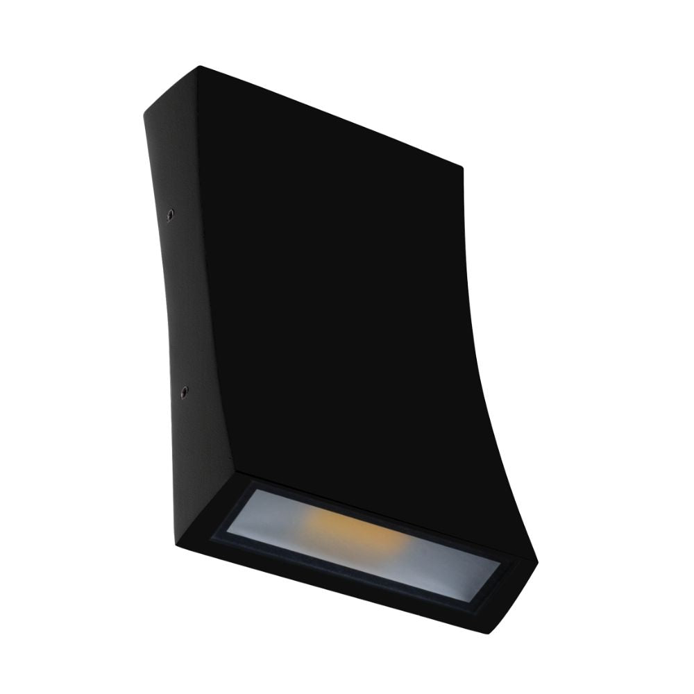 Domus DENT-2-WB - 2X6W LED Tri-Colour Up/Down Modern Exterior Wall Light IP54-Domus Lighting-Ozlighting.com.au