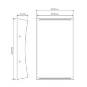 Domus DENT-2-WB - 2X6W LED Tri-Colour Up/Down Modern Exterior Wall Light IP54-Domus Lighting-Ozlighting.com.au