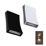 Domus DENT-2-WB - 2X6W LED Tri-Colour Up/Down Modern Exterior Wall Light IP54-Domus Lighting-Ozlighting.com.au