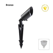 Domus DUSK-SPIKE-MR16 - 6W 12V DC LED Tri-Colour MR16 Replaceable Exterior Garden Spike Light IP65 Solid Brass - DRIVER REQUIRED-Domus Lighting-Ozlighting.com.au