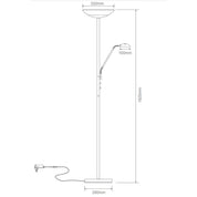 Domus EDEN - Dimmable LED Mother & Child Uplighter Floor Lamp - 3000K-Domus Lighting-Ozlighting.com.au