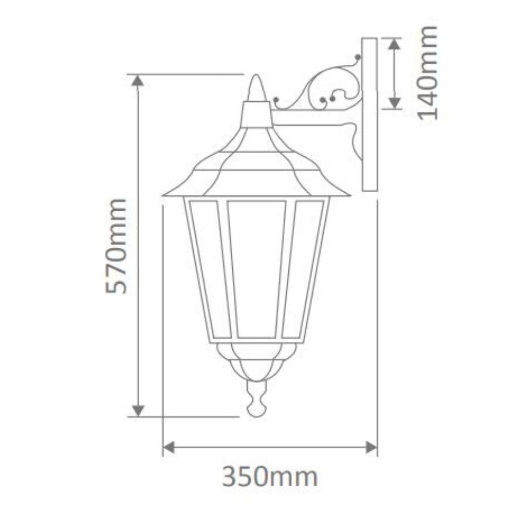 Domus GT-162 Chester Large - Downward Wall Light-Domus Lighting-Ozlighting.com.au