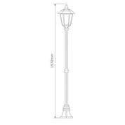 Domus GT-426 Turin - Single Head Medium Post Light-Domus Lighting-Ozlighting.com.au