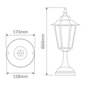 Domus GT-483 Turin Large - Exterior Pillar Mount-Domus Lighting-Ozlighting.com.au