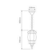 Domus GT-690 Vienna Large - Exterior Pendant Light-Domus Lighting-Ozlighting.com.au