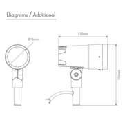 Domus KIRA - 6W Exterior LED Adjustable Spike Light Lens Zoomable 12V - DRIVER REQUIRED-Domus Lighting-Ozlighting.com.au