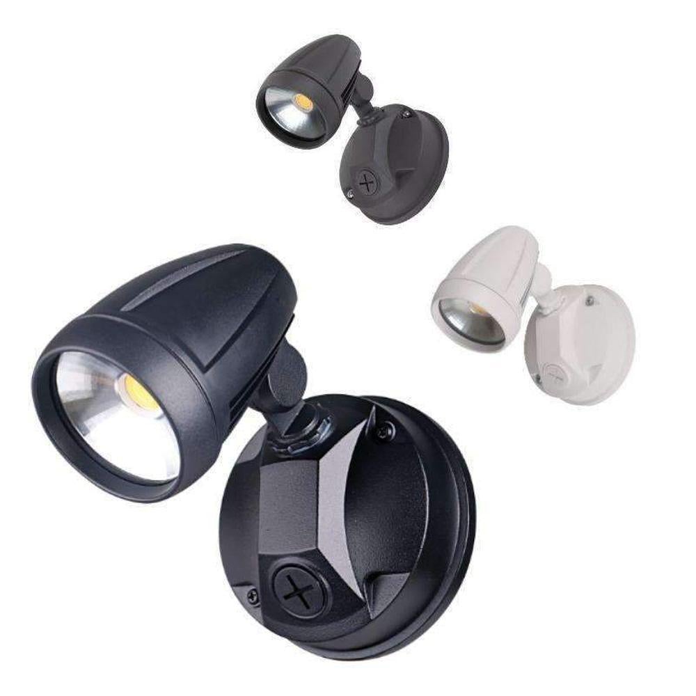 Domus MURO-PRO-15 - 15W LED Tri-Colour Single Head Exterior Spotlight IP54-Domus Lighting-Ozlighting.com.au