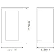 Domus NESTA - 9W LED Dual Colour Switchable Exterior Flush Wall Light IP65-Domus Lighting-Ozlighting.com.au