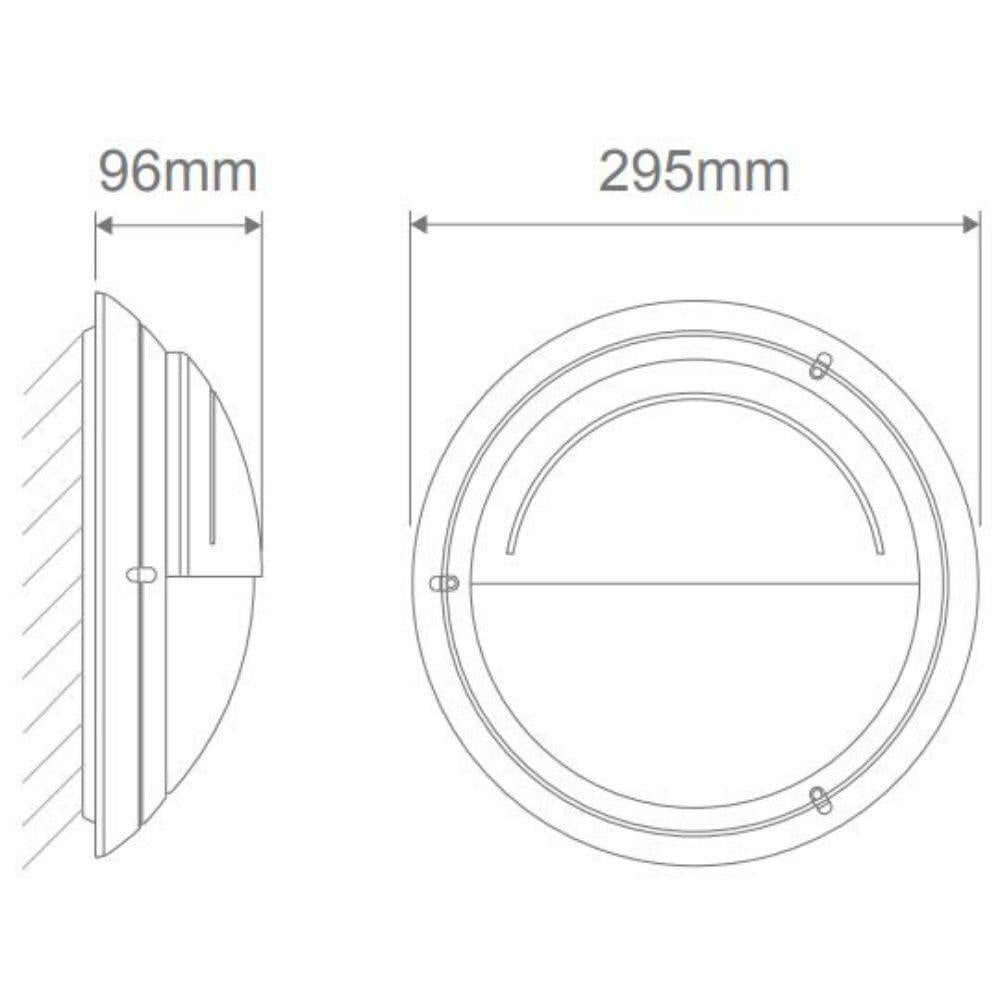 Domus POLYRING-RND-EYE - Round Eyelid Fascia Polycarbonate Wall Light-Domus Lighting-Ozlighting.com.au