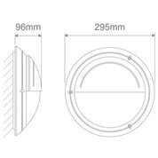 Domus POLYRING-RND-EYE - Round Eyelid Fascia Polycarbonate Wall Light-Domus Lighting-Ozlighting.com.au