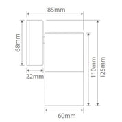 Domus SHADOW-1WB - 6W 3-CCT GU10 Down Only Exterior LED Wall Light IP65-Domus Lighting-Ozlighting.com.au