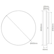 Domus SUNSET - 15W/25W/35W Colour Switchable LED Ceiling Light IP54 - TRIO-Domus Lighting-Ozlighting.com.au