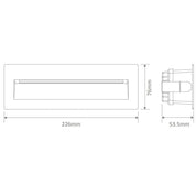 Domus ZAC-8 - 8W 12V DC LED Exterior Rectangle Recessed Step Light IP65 - DRIVER REQUIRED-Domus Lighting-Ozlighting.com.au