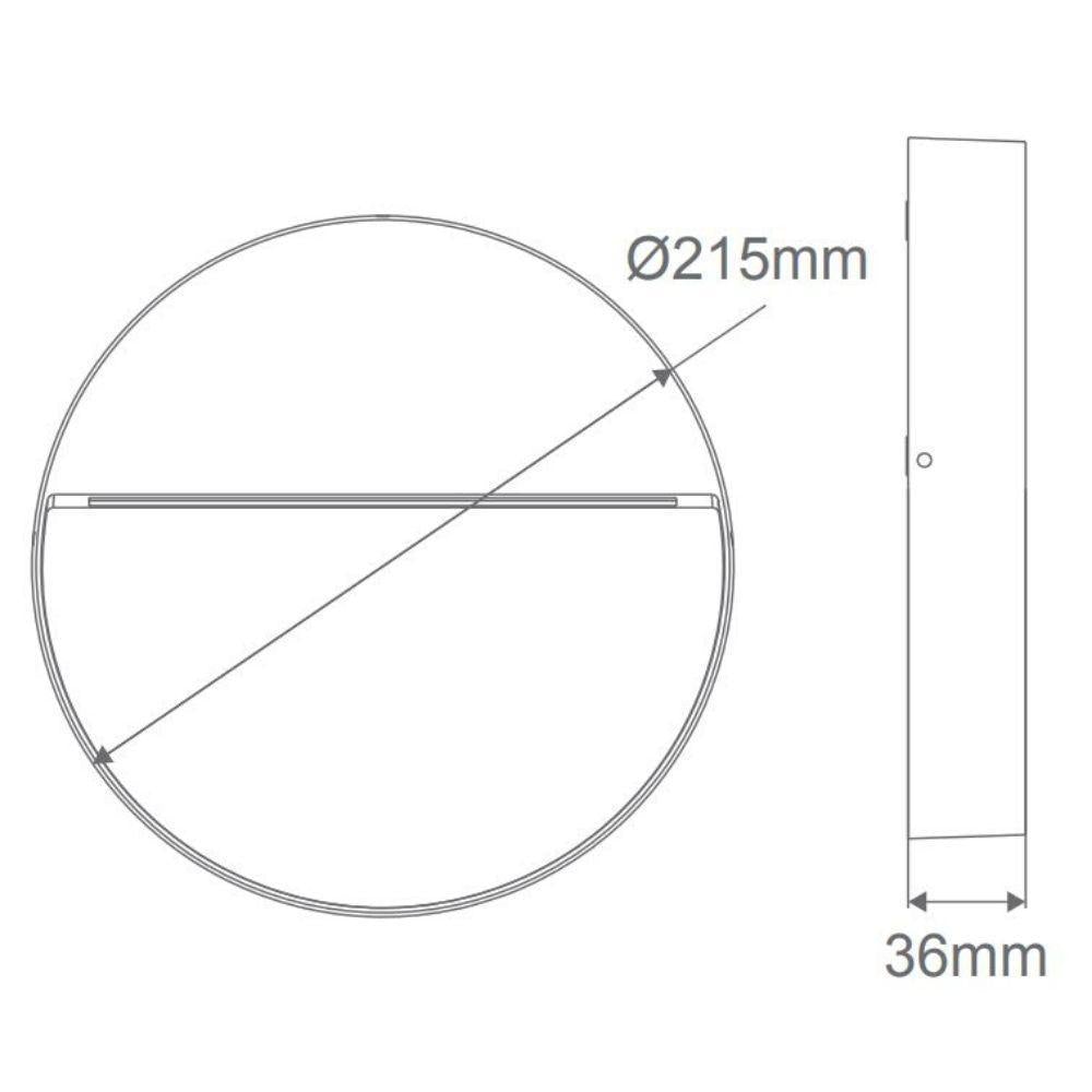 Domus ZEKE-9-RND - 9W LED Exterior Round Surface Mount Step Light IP65-Domus Lighting-Ozlighting.com.au