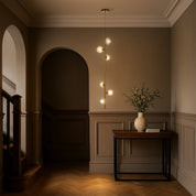 ELSON 6 LIGHT PENDANT ANTIQUE GOLD