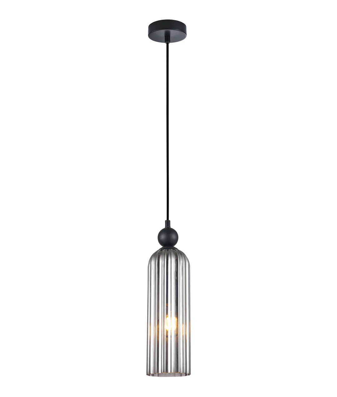 CLA Flauta Interior Round Top Cylinder Ribbed Pendant Lights