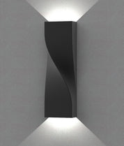 GIROTRI: Large Exterior LED Tri-CCT Surface Mounted Up/Down Twist Wall Lights IP65