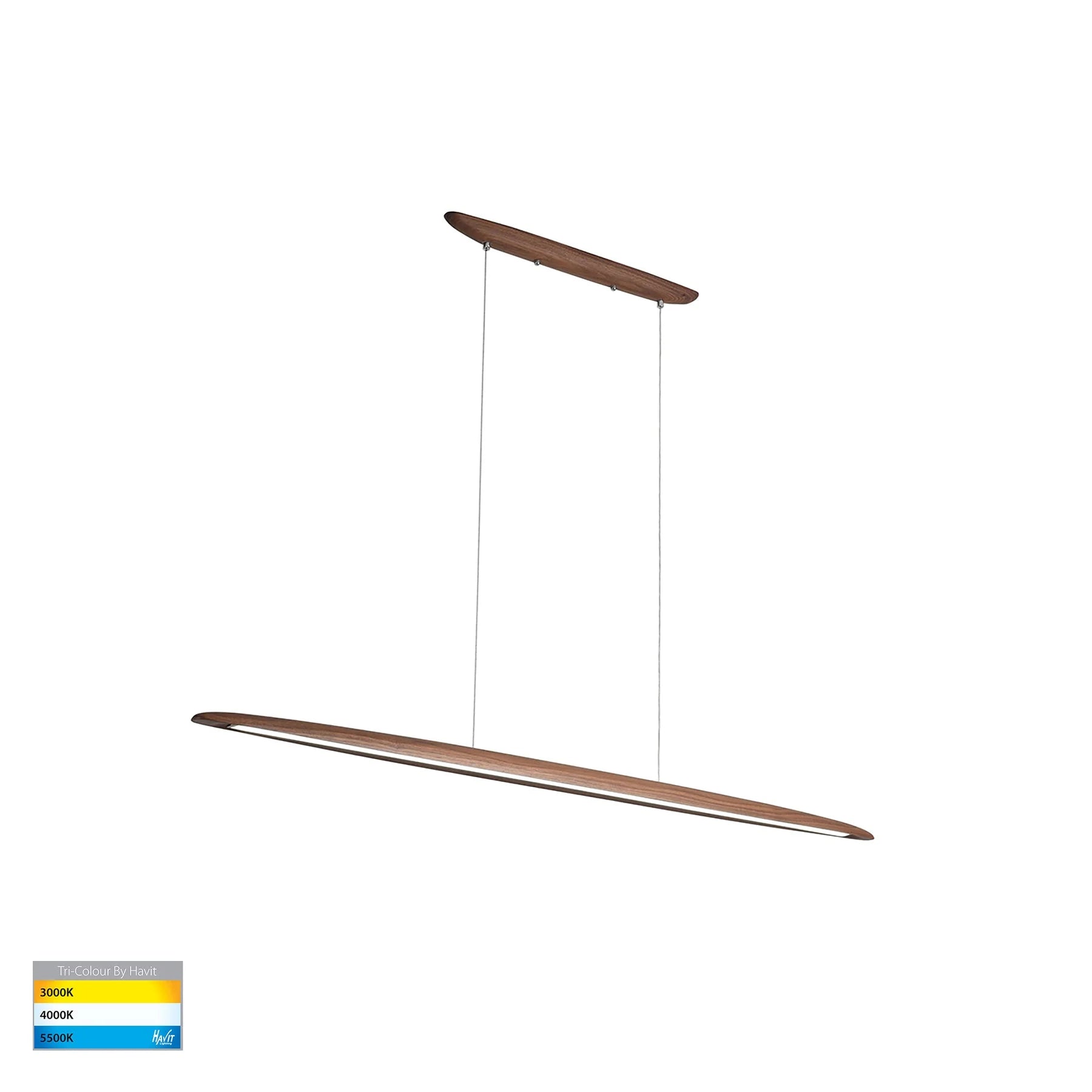 Havit HV6010T Noce Walnut Timber 1300mm Linear Pendant