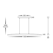 Havit HV6010T Noce Walnut Timber 1300mm Linear Pendant