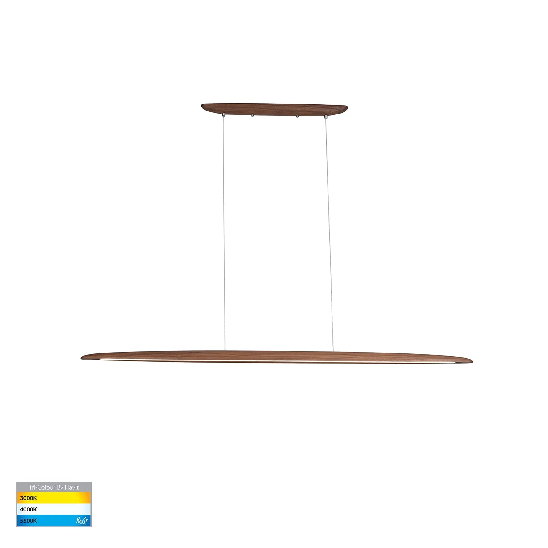 Havit HV6010T Noce Walnut Timber 1300mm Linear Pendant