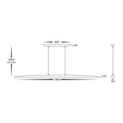 Havit HV6012T Noce Walnut Timber 1800mm Linear Pendant