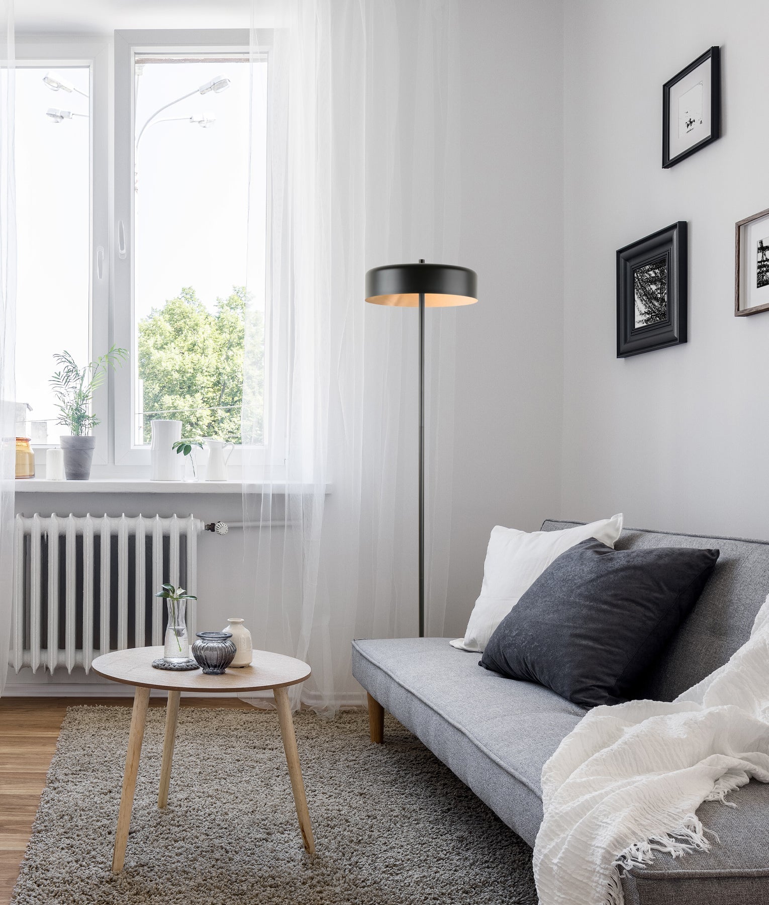 KELLO: Interior Drum Shade Floor Lamps