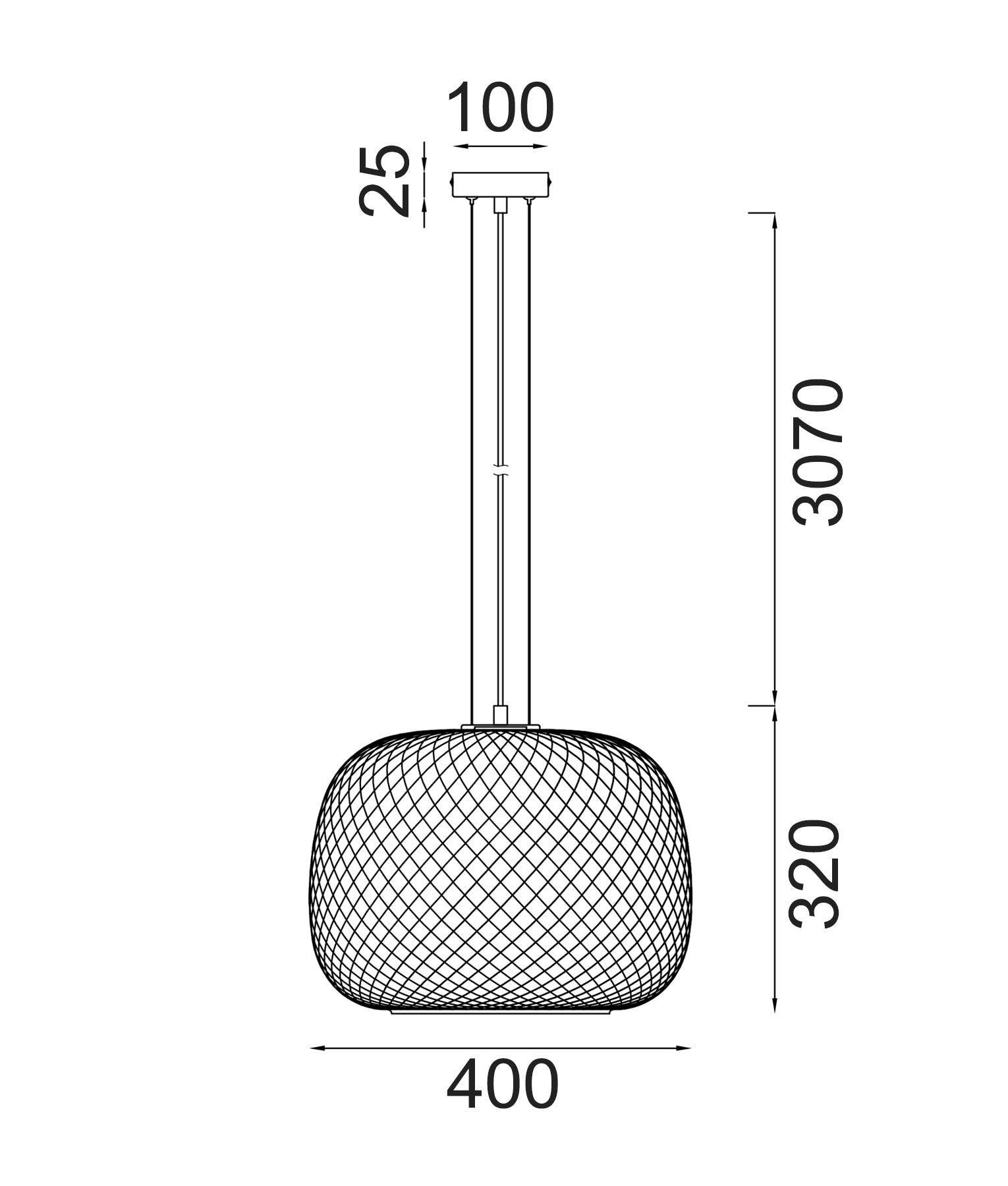 LABU: Interior Dome Glass with Segments Pendant Lights