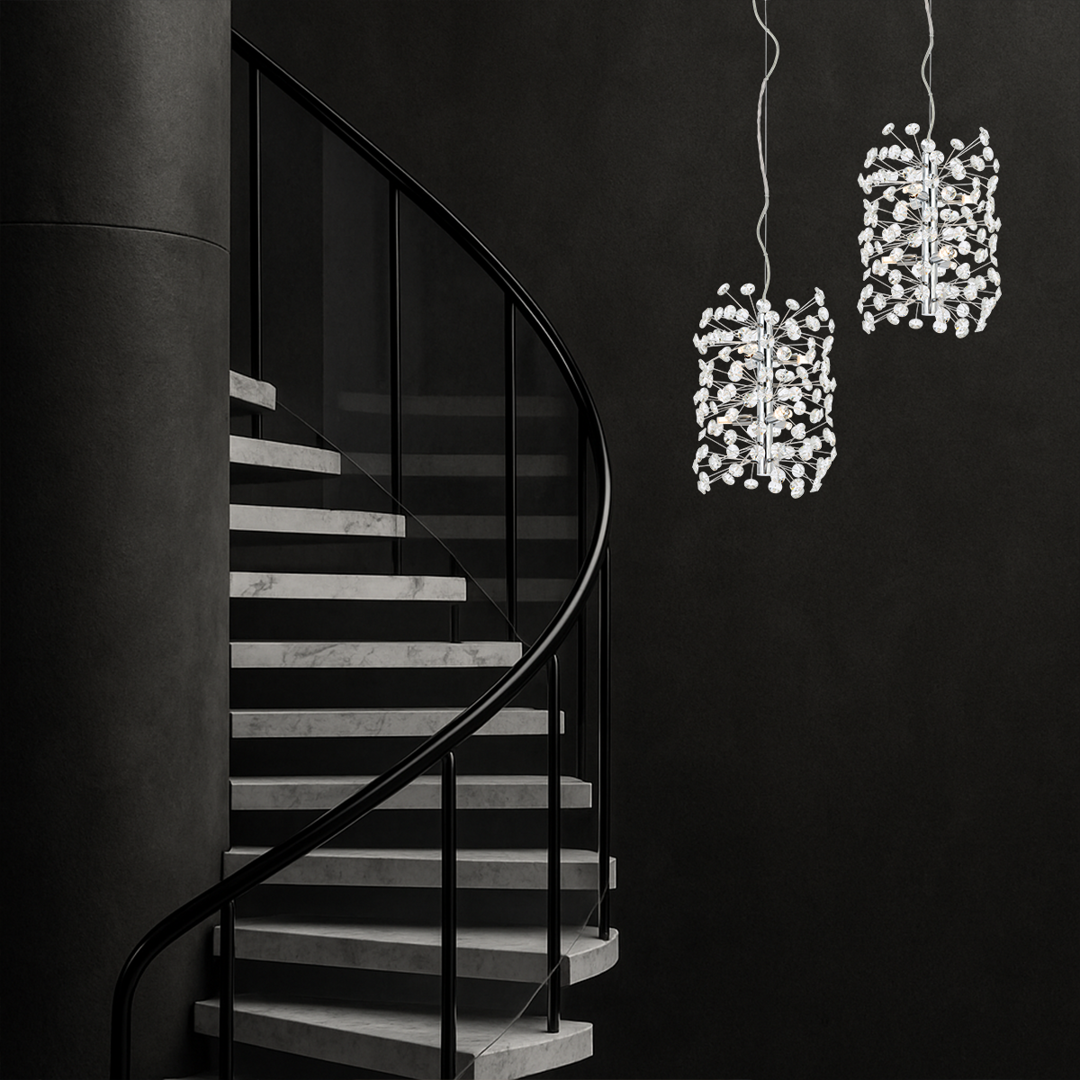 LERIDA 6 LIGHT VERTICAL PENDANT