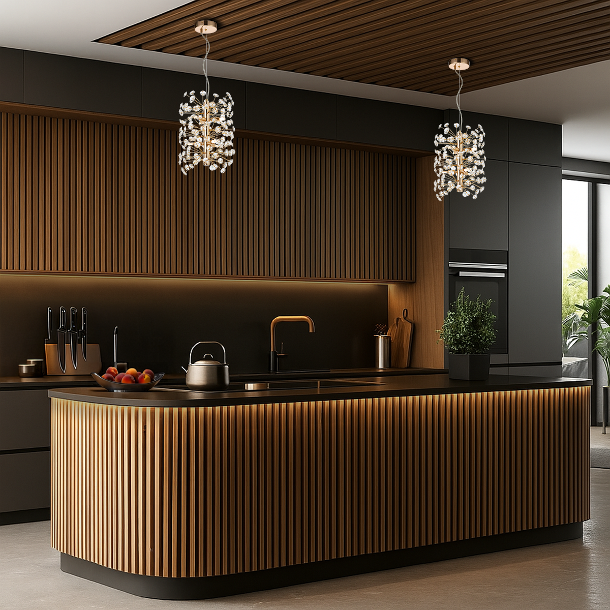 LERIDA 6 LIGHT VERTICAL PENDANT