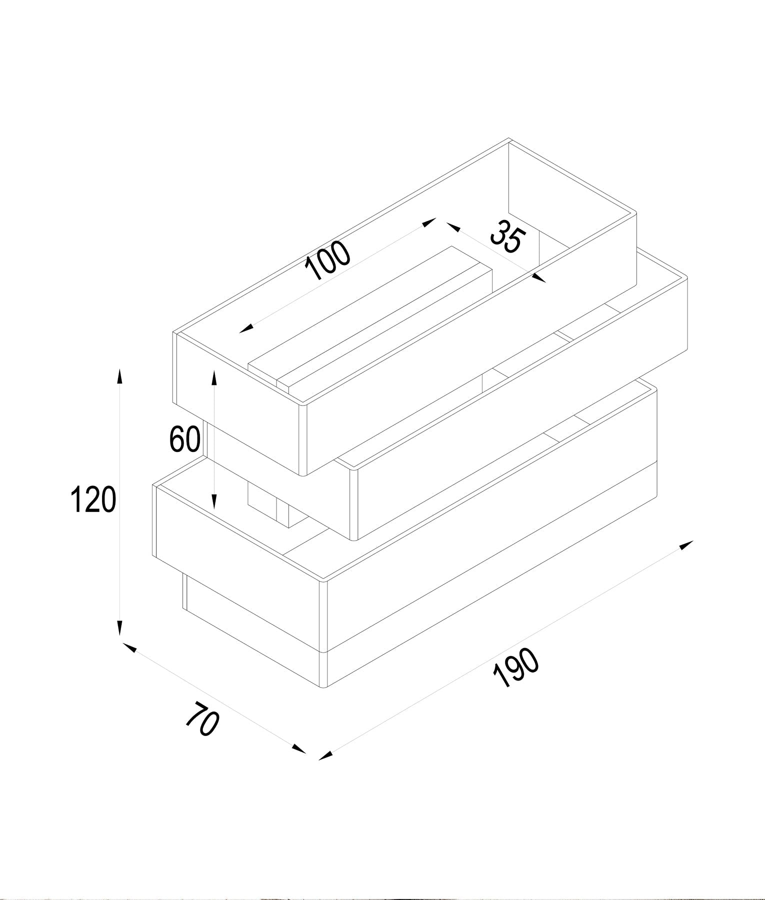 NAGOYA: City Series LED Tri-CCT Interior Rectangular Up/Down Dimmable Wall Light