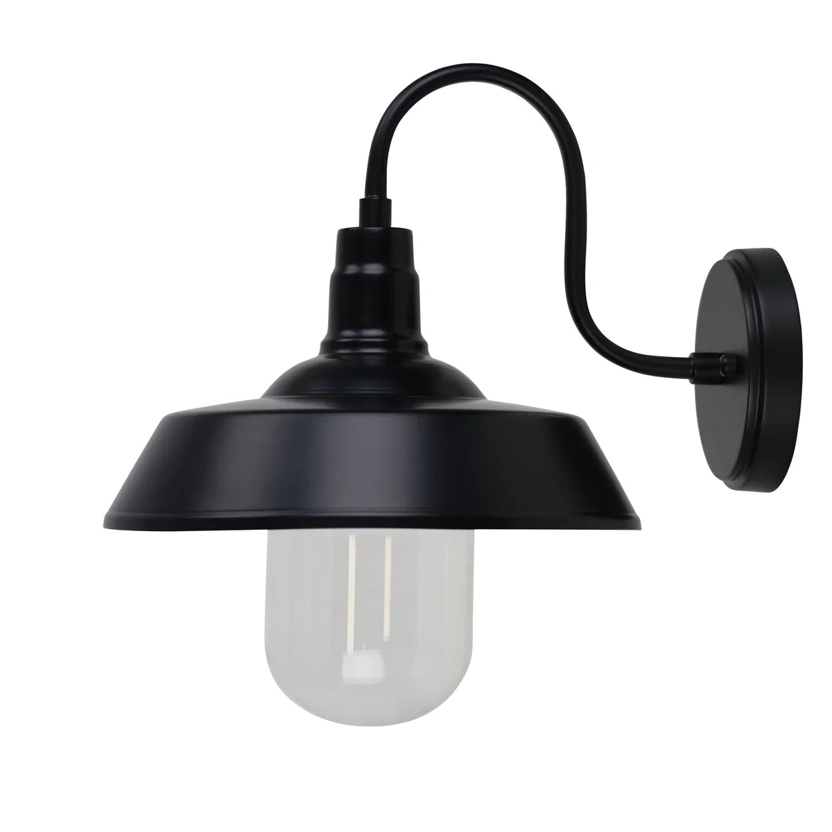 Hudson 1 Light Wall Light Black